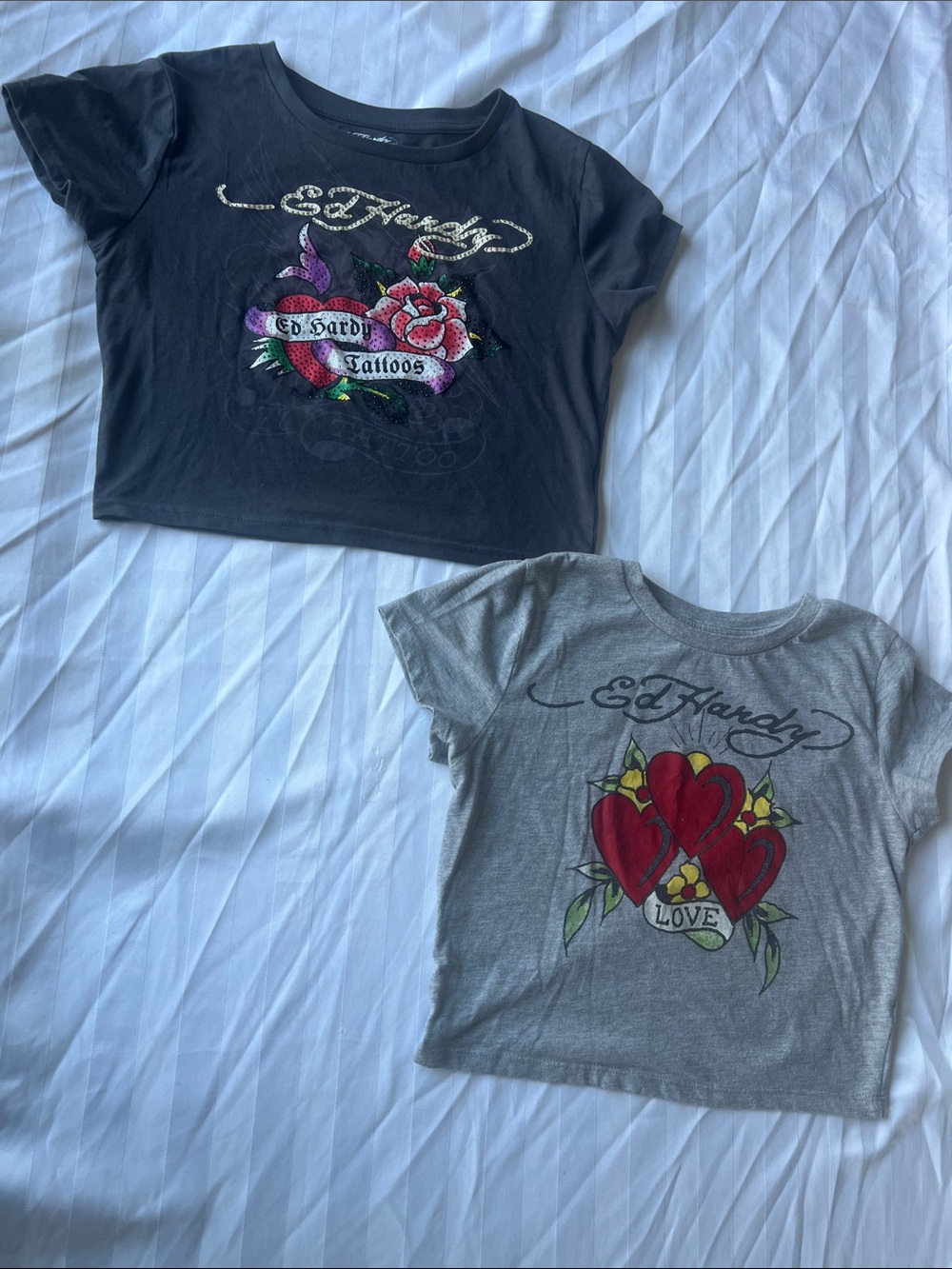 Bundle of Ed Hardy Crop Tops